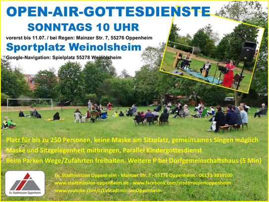 Open-Air-Gottesdienste in Weinolsheim ::: Ev. Stadtmission Oppenheim
